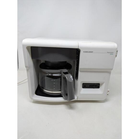 Other - Black & Decker Spacemaker 12 Cup Coffee Maker ODC150 Type 1 White - Tested Works